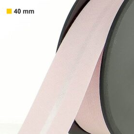 Biais polycoton 40 mm au mètre - Rose blush (952)
