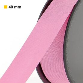 Biais polycoton 40 mm au mètre - Rose bonbon (949)