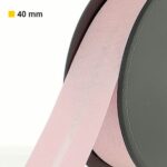 Biais polycoton 40 mm au mètre - Rose pâle (905)