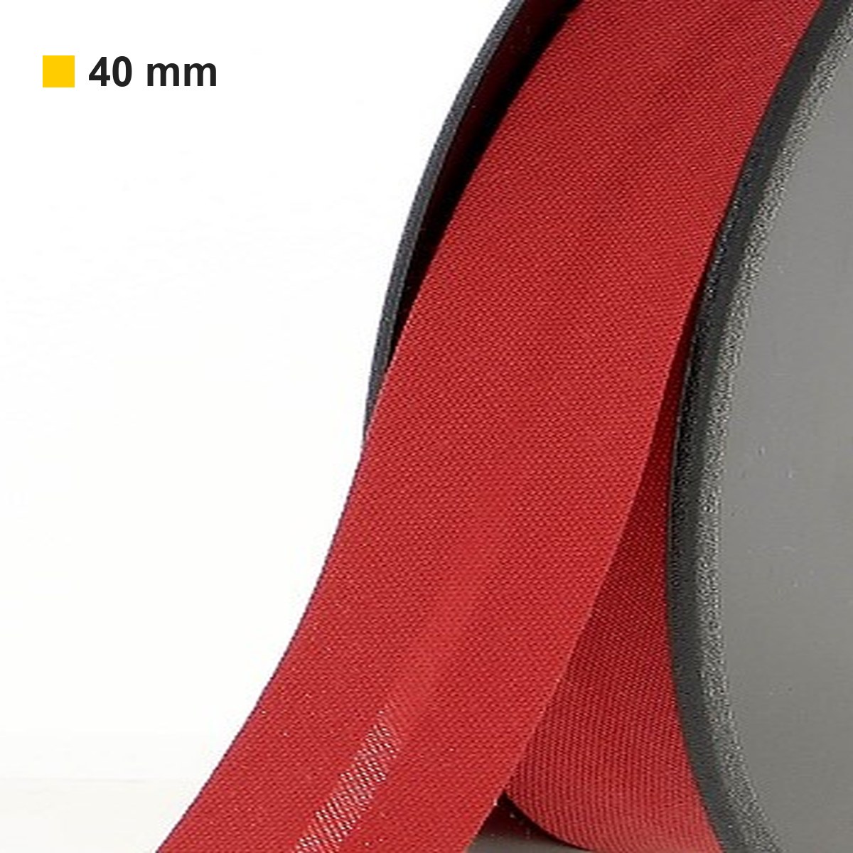 Biais polycoton 40 mm au mètre - Rouge vif (914) Biais polycoton 40 mm au mètre - Rouge vif (914)