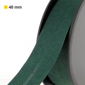 Biais polycoton 40 mm au mètre - Vert sapin (943)