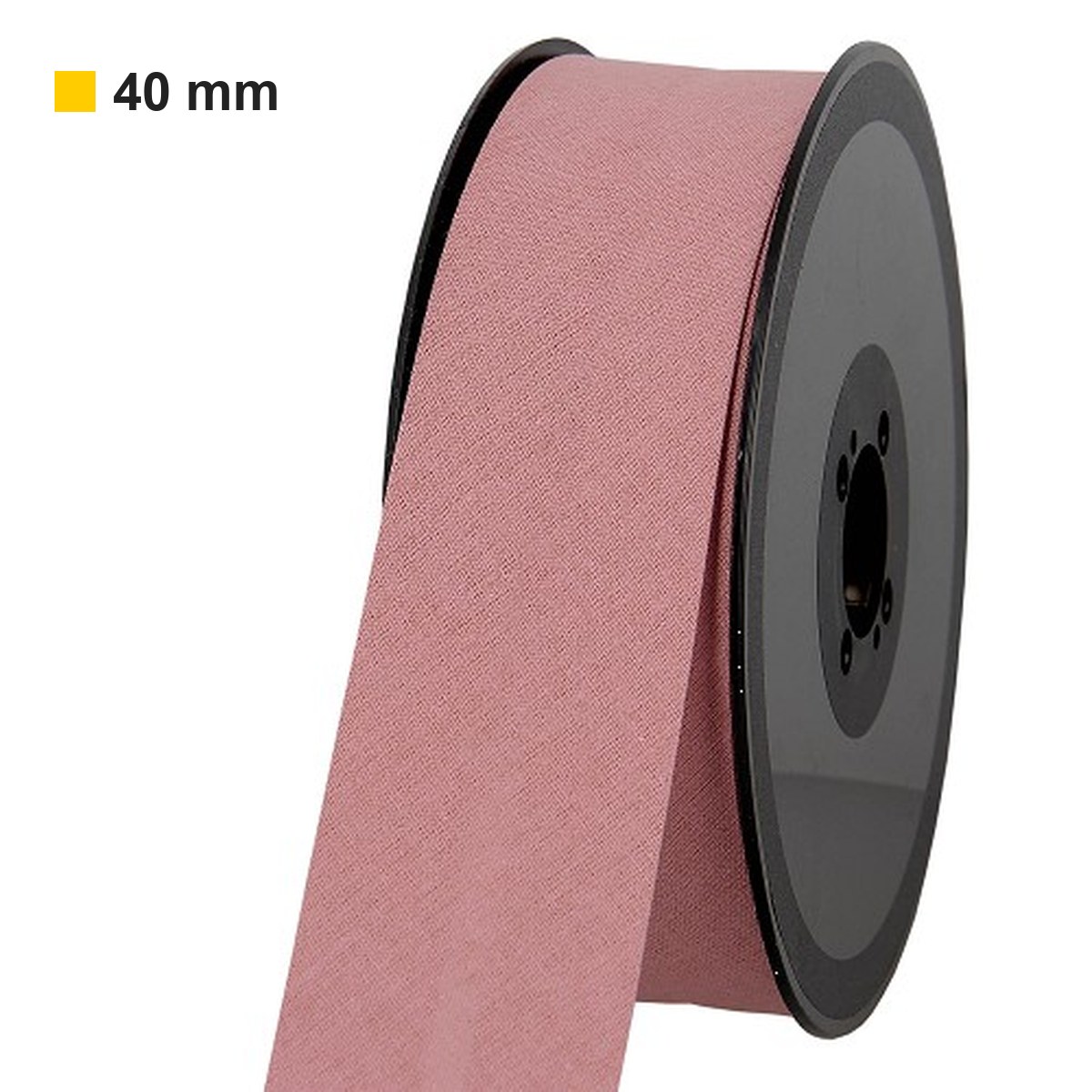 Biais polycoton 40 mm au mètre - Vieux rose (749) Biais polycoton 40 mm au mètre - Vieux rose (749)