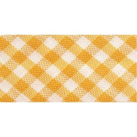 Biais vichy 30 mm au mètre - Jaune
