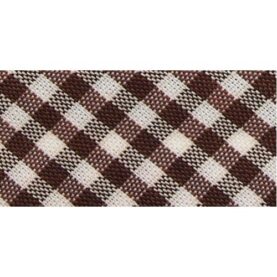 Biais vichy 30 mm au mètre - Marron