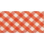 Biais vichy 30 mm au mètre - Orange