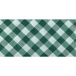 Biais vichy 30 mm au mètre - Vert sapin