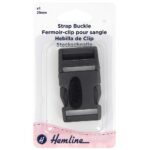 Boucle clip pour sangle 25 mm noire