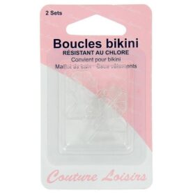 Boucles de bikini transparentes - lot de 2