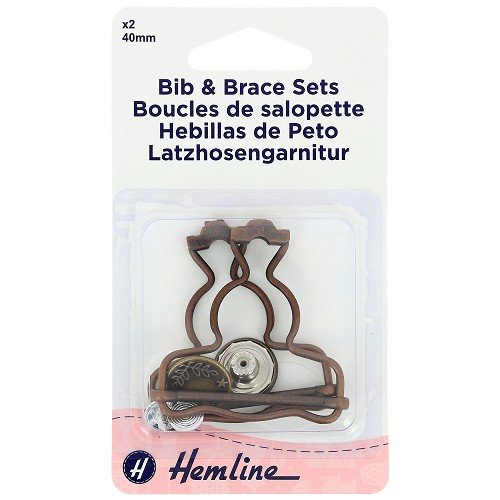 Boucles de salopette bronze - lot de 2 Boucles de salopette bronze - lot de 2