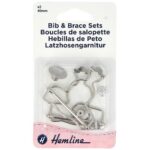 Boucles de salopette nickelées - lot de 2