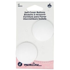 Boutons à recouvrir 38 mm en nylon - lot de 2