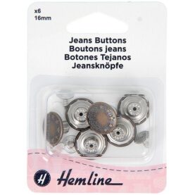 Boutons de jean bronze - lot de 6