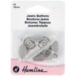 Boutons de jean nickelés - lot de 6