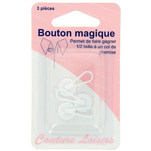 Boutons extenseurs de col de chemise - lot de 3 Boutons extenseurs de col de chemise - lot de 3