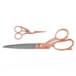 Coffret ciseaux de couture 25 cm et ciseaux à broder 11,5 cm - Rose gold