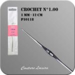 Crochet n° 1 en métal - 12 cm