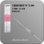 Crochet n° 2 en métal - 12 cm