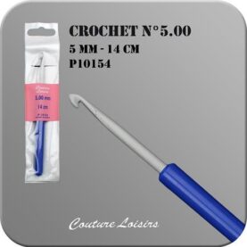 Crochet n° 5 en métal - 14 cm
