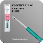 Crochet n° 6 en métal - 14 cm