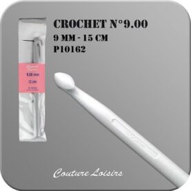 Crochet n° 9 en plastique - 15 cm