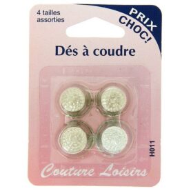 Dés à coudre - 4 tailles