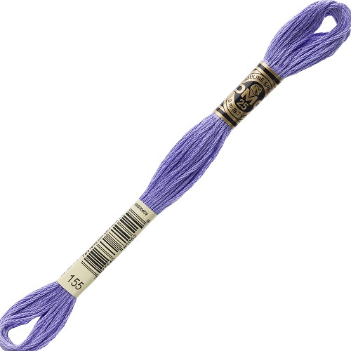 Fil à broder DMC Mouliné Spécial 25 - 155 Échevette DMC Mouliné Spécial 25, coloris 155