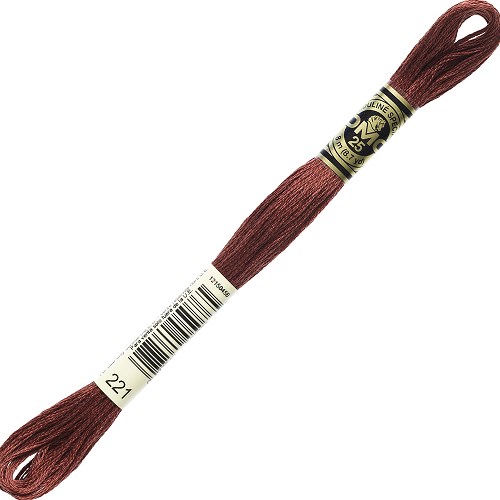 Fil à broder DMC Mouliné Spécial 25 - 221 Échevette DMC Mouliné Spécial 25, coloris 221