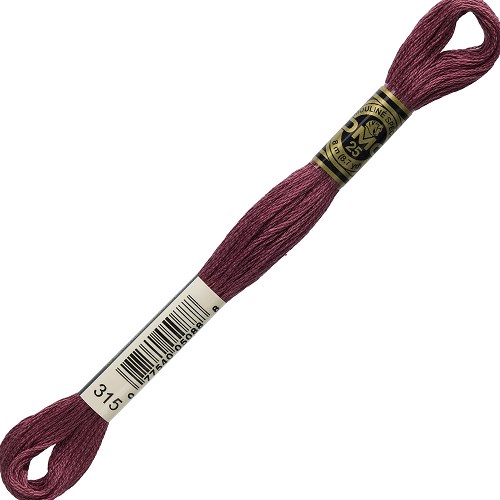 Fil à broder DMC Mouliné Spécial 25 - 315 Échevette DMC Mouliné Spécial 25, coloris 315