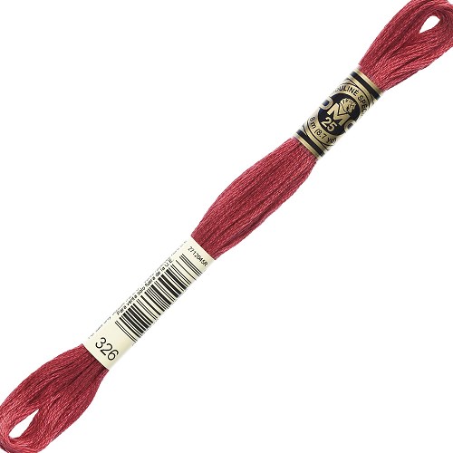 Fil à broder DMC Mouliné Spécial 25 - 326 Échevette DMC Mouliné Spécial 25, coloris 326