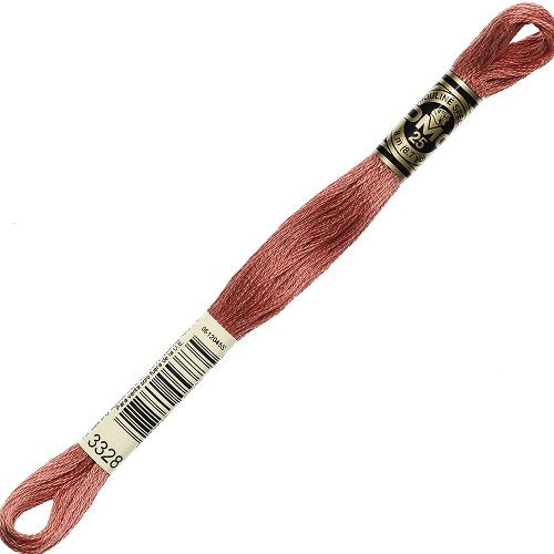 Fil à broder DMC Mouliné Spécial 25 - 3328 Échevette DMC Mouliné Spécial 25, coloris 3328