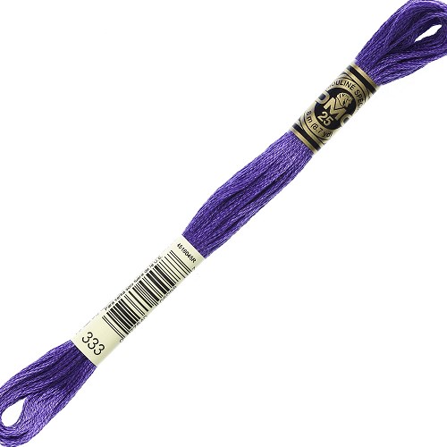 Fil à broder DMC Mouliné Spécial 25 - 333 Échevette DMC Mouliné Spécial 25, coloris 333