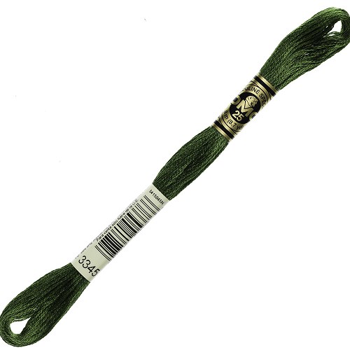Fil à broder DMC Mouliné Spécial 25 - 3345 Échevette DMC Mouliné Spécial 25, coloris 3345
