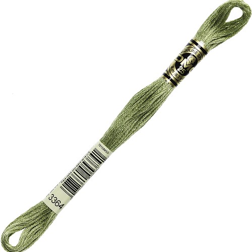 Fil à broder DMC Mouliné Spécial 25 - 3364 Échevette DMC Mouliné Spécial 25, coloris 3364