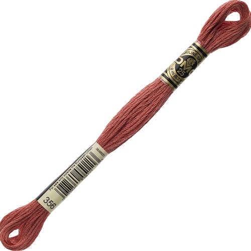 Fil à broder DMC Mouliné Spécial 25 - 356 Échevette DMC Mouliné Spécial 25, coloris 356