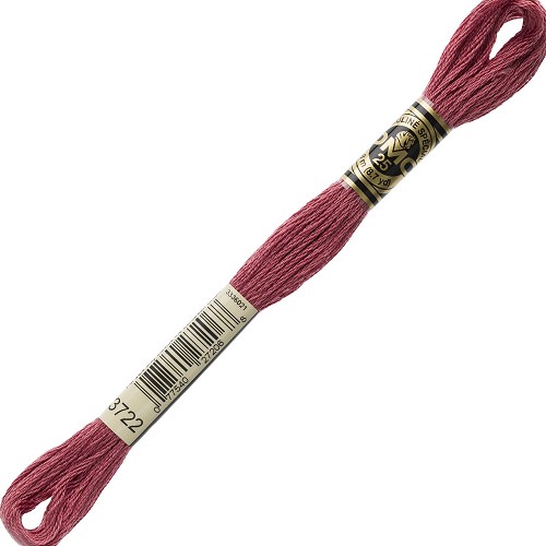 Fil à broder DMC Mouliné Spécial 25 - 3722 Échevette DMC Mouliné Spécial 25, coloris 3722