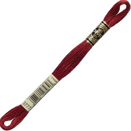 Fil à broder DMC Mouliné Spécial 25 - 3777 Échevette DMC Mouliné Spécial 25, coloris 3777