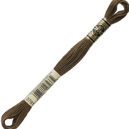 Fil à broder DMC Mouliné Spécial 25 - 3781 Échevette DMC Mouliné Spécial 25, coloris 3781