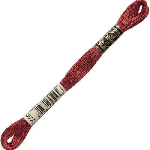 Fil à broder DMC Mouliné Spécial 25 - 3830 Échevette DMC Mouliné Spécial 25, coloris 3830