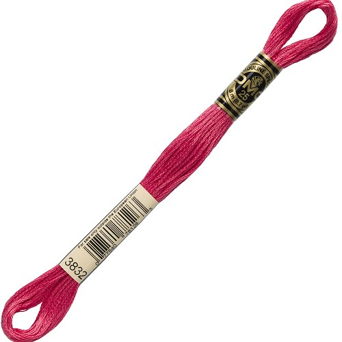 Fil à broder DMC Mouliné Spécial 25 - 3832 Échevette DMC Mouliné Spécial 25, coloris 3832