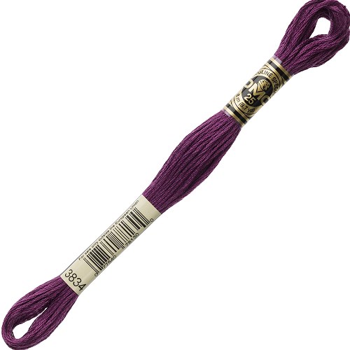 Fil à broder DMC Mouliné Spécial 25 - 3834 Échevette DMC Mouliné Spécial 25, coloris 3834