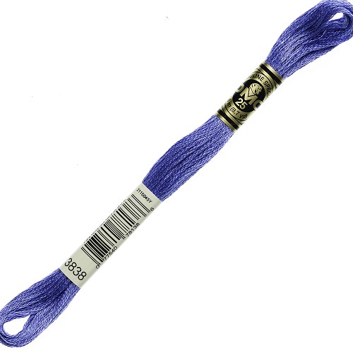 Fil à broder DMC Mouliné Spécial 25 - 3838 Échevette DMC Mouliné Spécial 25, coloris 3838