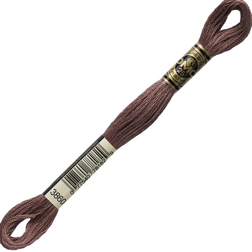 Fil à broder DMC Mouliné Spécial 25 - 3860 Échevette DMC Mouliné Spécial 25, coloris 3860