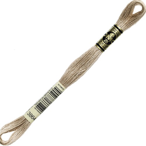 Fil à broder DMC Mouliné Spécial 25 - 3864 Échevette DMC Mouliné Spécial 25, coloris 3864