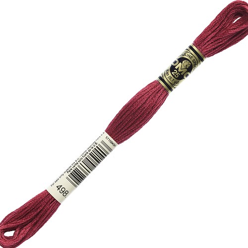Fil à broder DMC Mouliné Spécial 25 - 498 Échevette DMC Mouliné Spécial 25, coloris 498