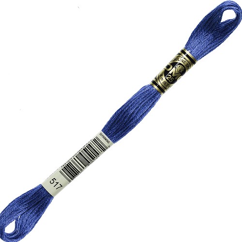 Fil à broder DMC Mouliné Spécial 25 - 517 Échevette DMC Mouliné Spécial 25, coloris 517