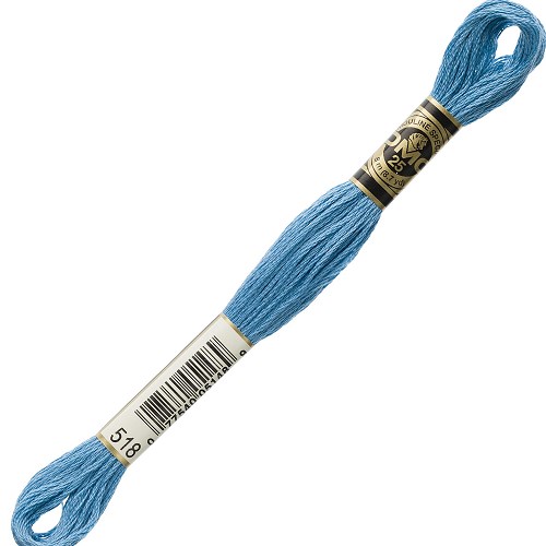 Fil à broder DMC Mouliné Spécial 25 - 518 Échevette DMC Mouliné Spécial 25, coloris 518