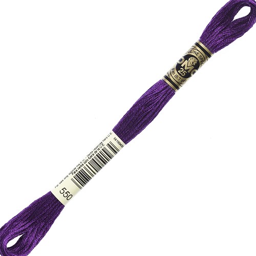 Fil à broder DMC Mouliné Spécial 25 - 550 Échevette DMC Mouliné Spécial 25, coloris 550