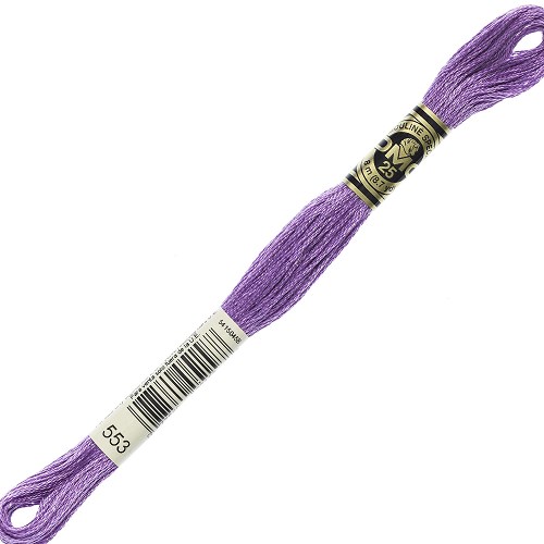 Fil à broder DMC Mouliné Spécial 25 - 553 Échevette DMC Mouliné Spécial 25, coloris 553