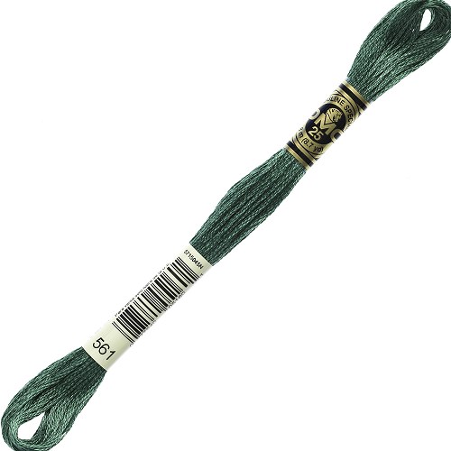 Fil à broder DMC Mouliné Spécial 25 - 561 Échevette DMC Mouliné Spécial 25, coloris 561