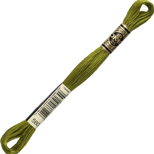 Fil à broder DMC Mouliné Spécial 25 - 580 Échevette DMC Mouliné Spécial 25, coloris 580